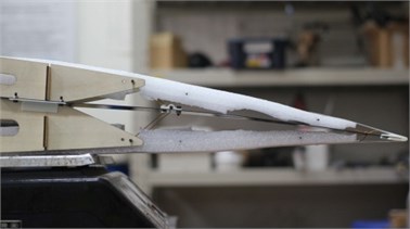 Fabricated demonstration wing section
