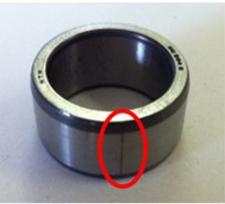 Defect types for roller bearing fault diagnosis test