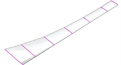 The three-dimension model of wind turbine blade