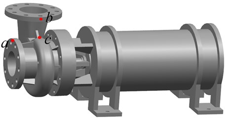 The centrifugal pump structure model