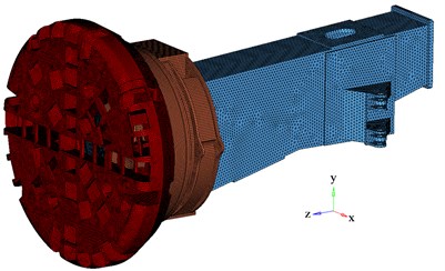 Finite element models of TBM main structures