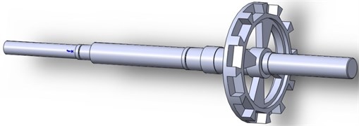 The 3D geometry model of the rotor