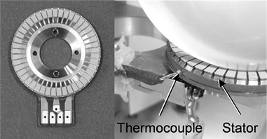Stator using N6 and setting of thermocouple