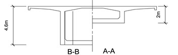 Schematic views of the bridge (unit: m)