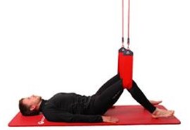 Exercises with Redcord equipment.