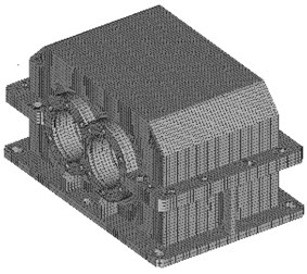 Sample geometrical model of a non-ribbed housing