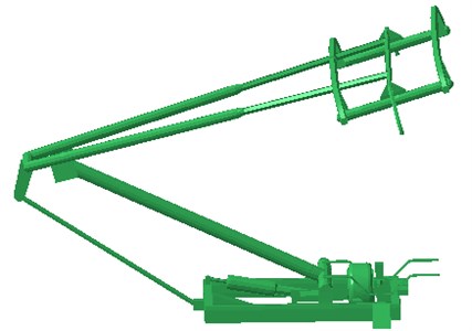 Geometric model of pantographs of high-speed trains
