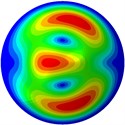 Mode shapes of the first ten vibration modes