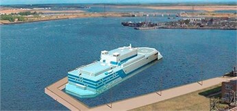 Floating nuclear power plant