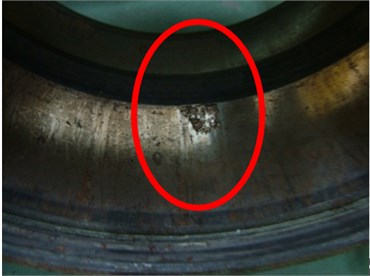 Outer-race fault bearing