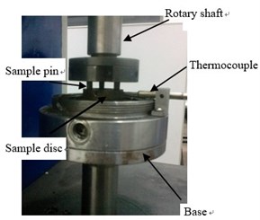 Pin-disc friction and wear testing machine