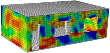 Damages of the single-layer building under different excitations