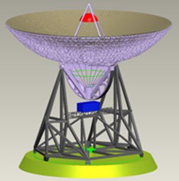 110 m-diameter fully-steerable antenna CAD model