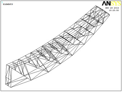 Finite element model of back structure