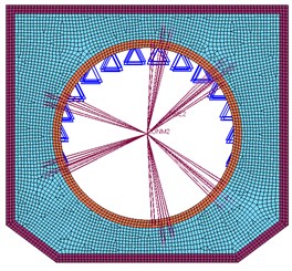 Finite element model of satellite base plate