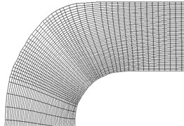 Curved orthogonal net curved pipe
