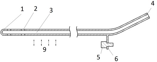 Ultrasonic blood vessels cleaning device (cross-section)