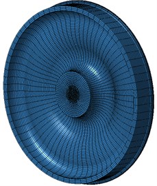 Boundary element model of radiation noise of wheels