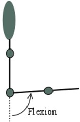 a), b) Shoulder and c) elbow motions that participants needed to perform during  the experiment: adduction, abduction, flexion, and extension