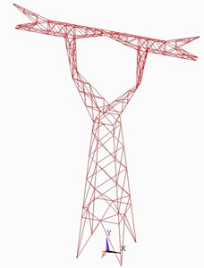 The transmission tower structure