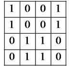 Matched transceiver codes pattern at decoder (i.e., for encoder transmits J while decoder set at J