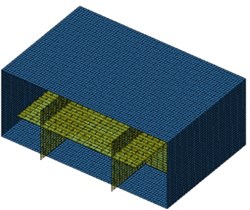 Field points and boundary element model of ship cabins