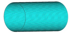 3-D picture of the cylindrical shell