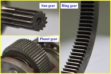 Gears after experiment
