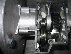 The view of the transmission under consideration and its kinematic scheme