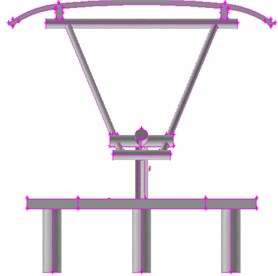 Geometric model for the pantograph of the high-speed train