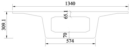Schematic diagram of high-speed railway bridge