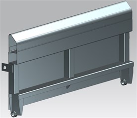 a) The type of type 418V freight wagon,  b) CAD model of the tested piece of 418V freight wagon’s side