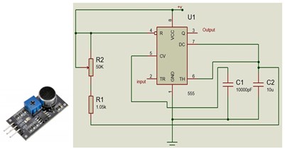Noise sensor and internal circuit