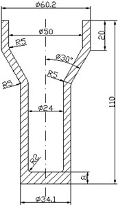 Front tube cold extrusion diagram