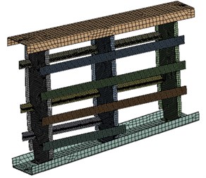 FEM model of wing box