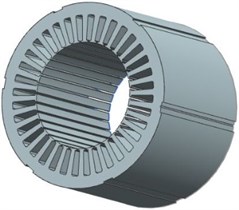 Structural model of stator core