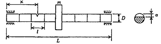 A rotor-bearing system with cracked element