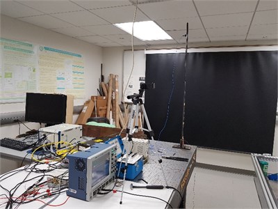 Photo of the experimental setup