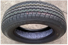 Installation of trim onto rim and tire: a) trim layer on rim; b) trim layer onto tire  (source from Mohamed and Wang, 2015 [109], Fig. 7; reprinted with permission from Elsevier)