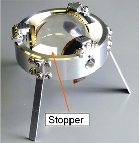 Spherical motor with stoppers
