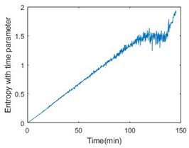 Entropy with time parameter of 6 bearings