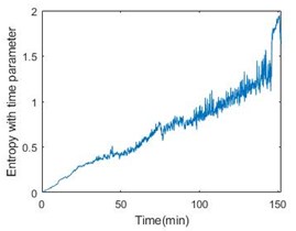 Entropy with time parameter of 6 bearings