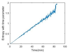 Entropy with time parameter of 6 bearings