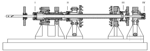 Structure diagram of double rotor tester