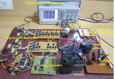 Prototype hardware circuit diagram of BBCDCLMLI with vibration sensor