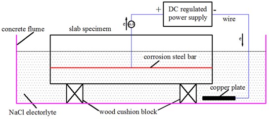 Schematic of the electrical corrosion test