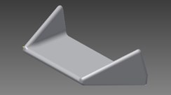 Solid model of VG in Autodesk Inventor