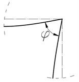 Behaviour of column-beam connection during plastic deformation: a) „opening”, b) „closing”