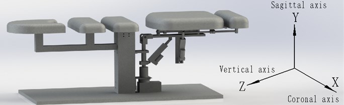 Mechanical structure of waist rehabilitation bed