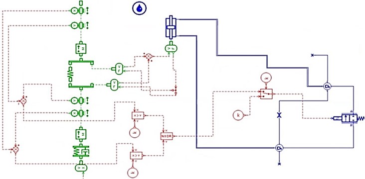 Model with proposed damping control system